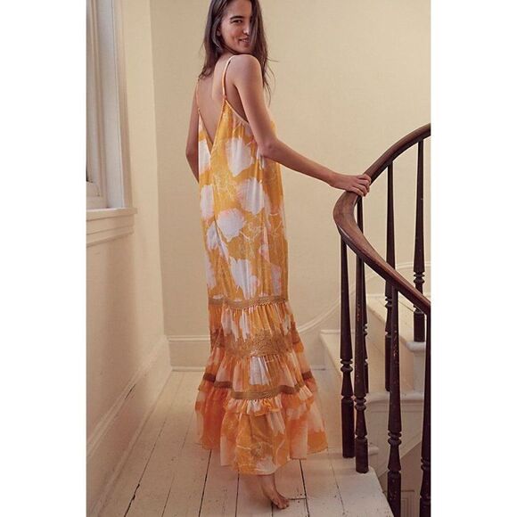 Free People - Make Your Move Printed Maxi Slip - Picture 2 of 6